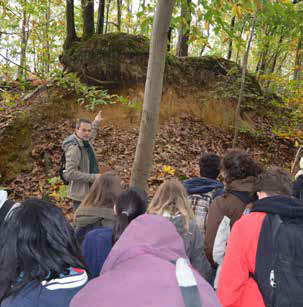 Géologie carrière de grès