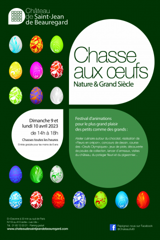 Chasse aux oeufs château de Saint-Jean-de-Beauregard