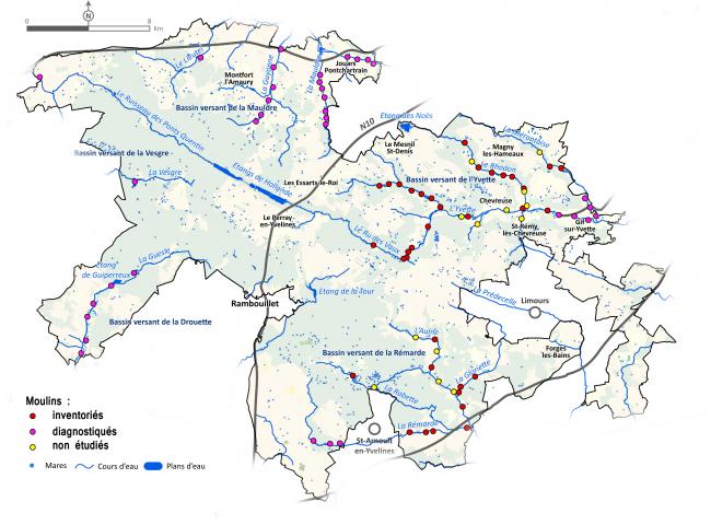 Carte inventaire des Moulins