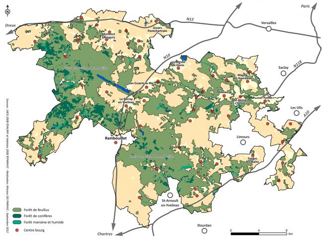 carte milieux naturels forets