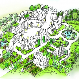 village nature dessin
